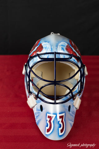 PATRICK ROY - Colorado Avalanche Mountain Faces Mask UNSIGNED