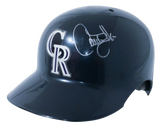 LARRY WALKER Signed Colorado Rockies Helmet