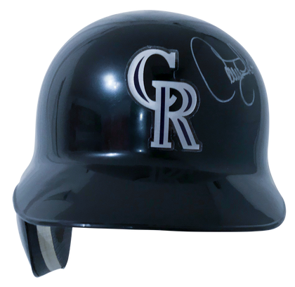 LARRY WALKER Signed Colorado Rockies Helmet