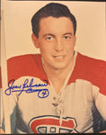 JEAN BELIVEAU Signed Montreal Canadiens Photo