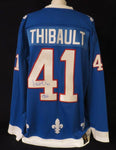 JOCELYN THIBAULT - Signed Quebec Nordiques Jersey